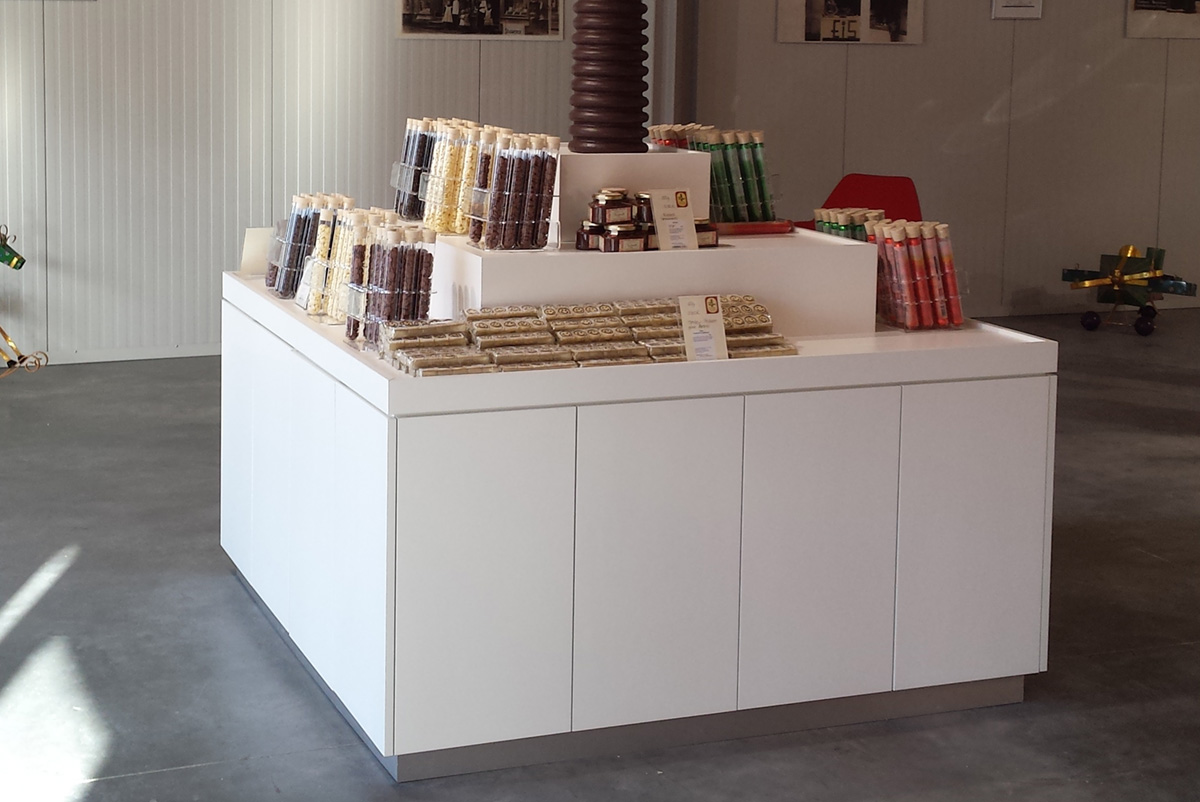 Verkaufsraum der Confiserie Rabbel in Westerkappeln